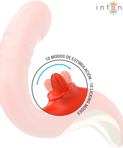 INTENSE - PAULINA VIBRATOR AND STIMULATOR IN U SHAPE RED INTENSE - PAULINA VIBRATOR AND STIMULATOR IN U SHAPE RED