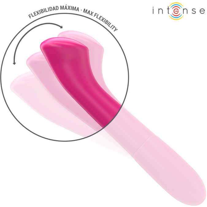 Intense – Paty Flexible Vibrator 19 cm 10 Vibrations Pink