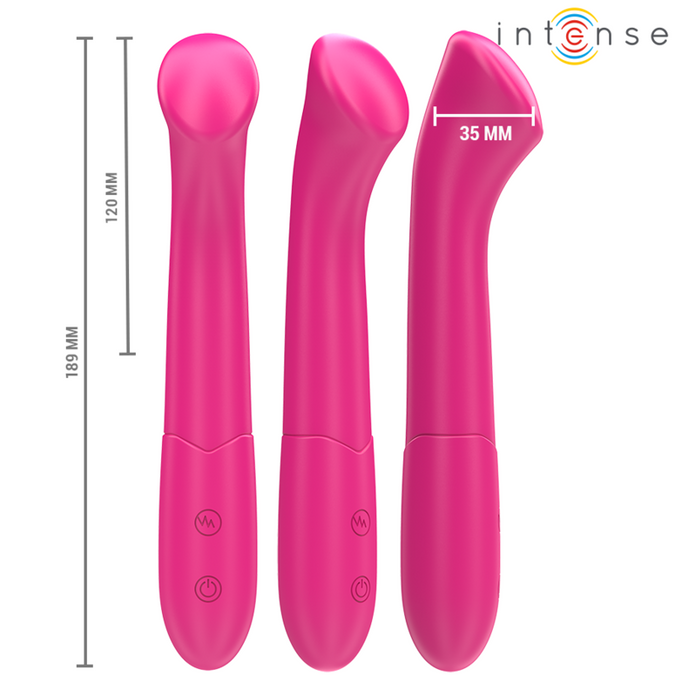 Intense – Paty Flexible Vibrator 19 cm 10 Vibrations Pink
