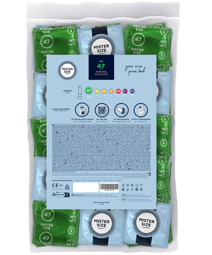 MISTER SIZE - CONDOM SIZE XS 47 MM (100 UNITS) MISTER SIZE - CONDOM SIZE XS 47 MM (100 UNITS)