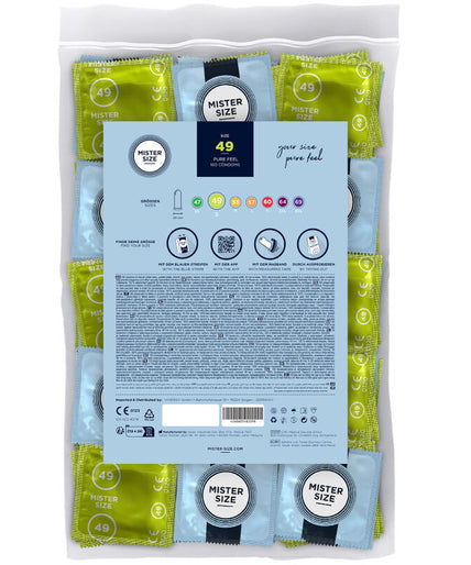 MISTER SIZE - CONDOM SIZE S 49 MM (100 UNITS) MISTER SIZE - CONDOM SIZE S 49 MM (100 UNITS)