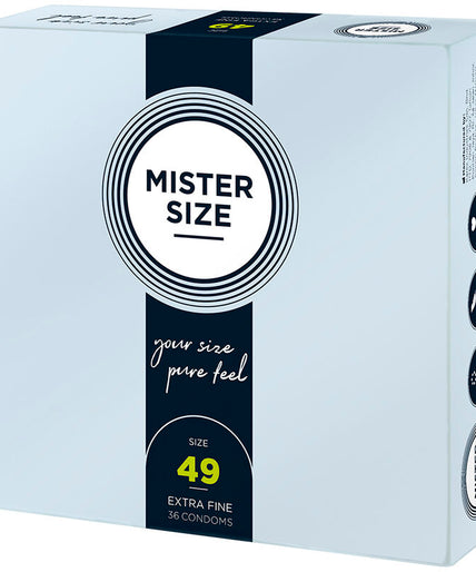 MISTER SIZE - CONDOM SIZE S 49 MM (36 UNITS) MISTER SIZE - CONDOM SIZE S 49 MM (36 UNITS)
