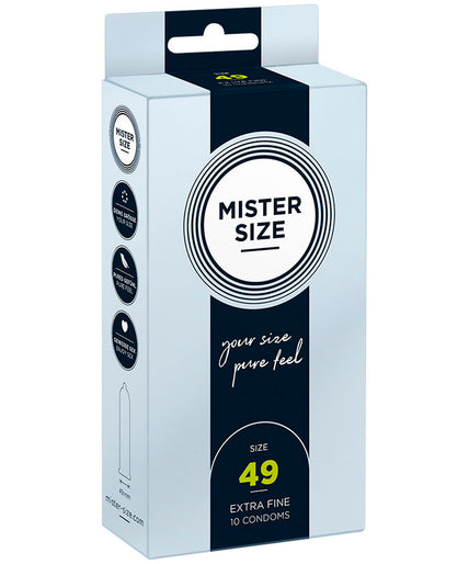 MISTER SIZE - CONDOOMMAAT S 49 MM (10 STUKS) MISTER SIZE - CONDOOMMAAT S 49 MM (10 STUKS)