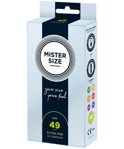 MISTER SIZE - CONDOOMMAAT S 49 MM (10 STUKS) MISTER SIZE - CONDOOMMAAT S 49 MM (10 STUKS)