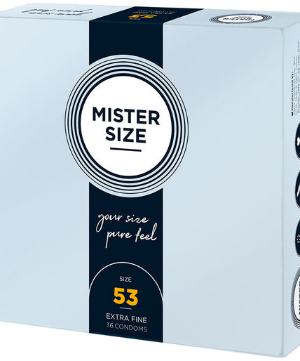 MISTER SIZE - CONDOM SIZE M 53 MM (36 UNITS) MISTER SIZE - CONDOM SIZE M 53 MM (36 UNITS)