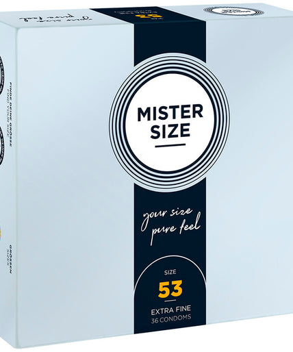 MISTER SIZE - CONDOM SIZE M 53 MM (36 UNITS) MISTER SIZE - CONDOM SIZE M 53 MM (36 UNITS)