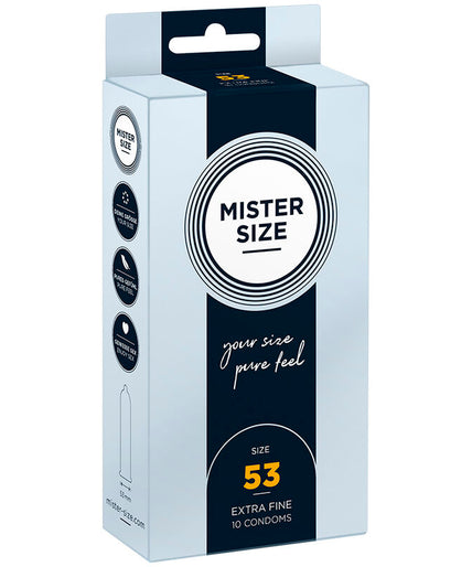 MISTER SIZE - CONDOM SIZE M 53 MM (10 UNITS) MISTER SIZE - CONDOM SIZE M 53 MM (10 UNITS)