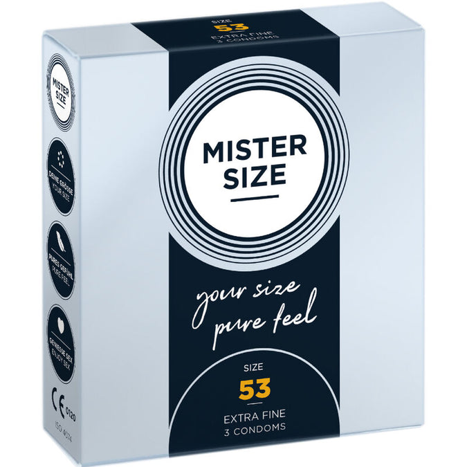 MISTER SIZE - CONDOOM MAAT M 53 MM (3 STUKS)
