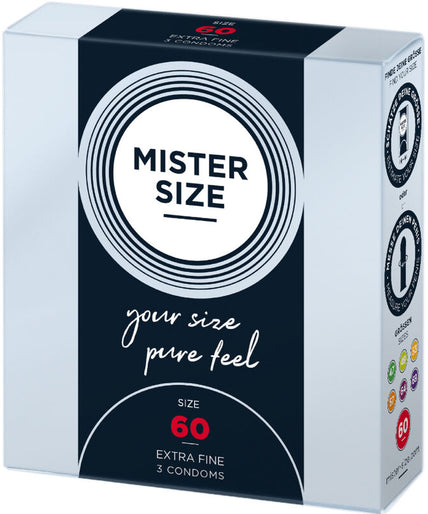 MISTER SIZE - CONDOOMMAAT XL 60 MM (3 STUKS) MISTER SIZE - CONDOOMMAAT XL 60 MM (3 STUKS)
