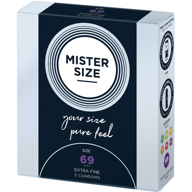 Mister Size – Condooms Maat XXXL 69 Mm (3 Stuks)