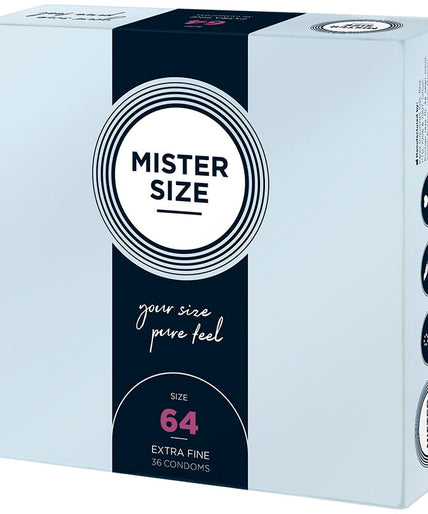 MISTER SIZE - CONDOMS SIZE XXL 64 MM (36 UNITS) MISTER SIZE - CONDOMS SIZE XXL 64 MM (36 UNITS)