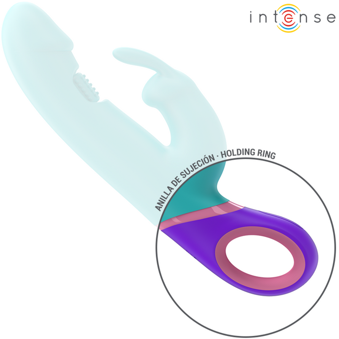 INTENSE - MONICA KONIJN VIBRATOR MET ROTERENDE G-PUNT STIMULATOR BLAUW