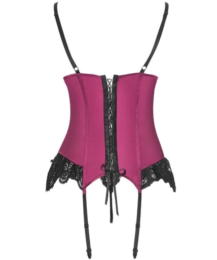 LIVCO CORSETTI FASHION - AGRAFENA CF 90436 CORSET + THONG BURGUNDY S/M LIVCO CORSETTI FASHION - AGRAFENA CF 90436 CORSET + THONG BURGUNDY S/M