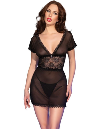 CHILIROSE - CR 4830 BABYDOLL BLACK S CHILIROSE - CR 4830 BABYDOLL BLACK S