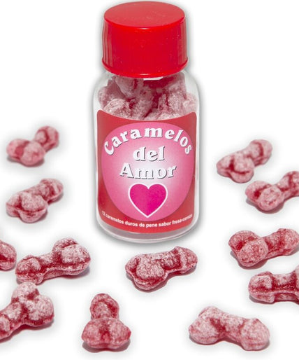 DIABLO PICANTE - 12 PENIS-SHAPED LOVE CANDIES STRAWBERRY/CHERRY DIABLO PICANTE - 12 PENIS-SHAPED LOVE CANDIES STRAWBERRY/CHERRY