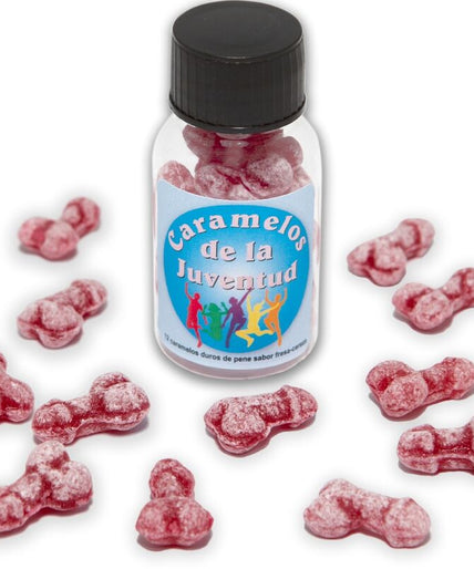 DIABLO PICANTE - 12 YOUTH CANDIES PENIS SHAPE STRAWBERRY/CHERRY DIABLO PICANTE - 12 YOUTH CANDIES PENIS SHAPE STRAWBERRY/CHERRY