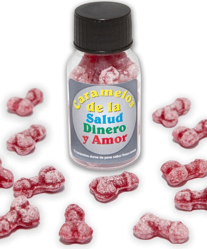 DIABLO PICANTE - 12 HEALTH-MONEY-LOVE CANDIES PENIS SHAPE STRAWBERRY/CHERRY DIABLO PICANTE - 12 HEALTH-MONEY-LOVE CANDIES PENIS SHAPE STRAWBERRY/CHERRY