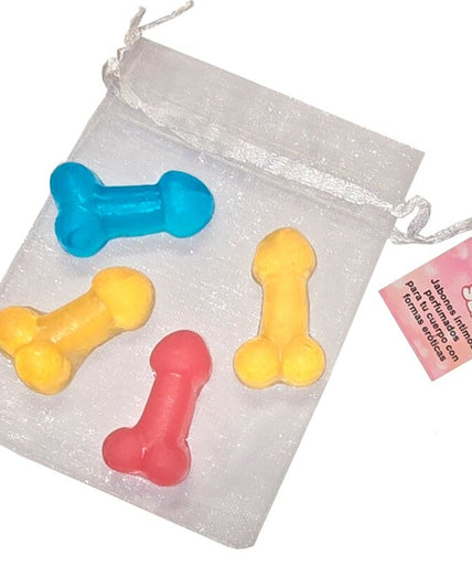 DIABLO PICANTE - 4 MINI SCENTED SOAPS IN THE SHAPE OF PENIS DIABLO PICANTE - 4 MINI SCENTED SOAPS IN THE SHAPE OF PENIS