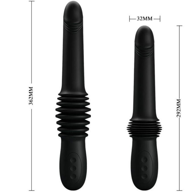 PRETTY LOVE - PAZUZU VIBRATOR 3 STUWSTANDEN ZWART