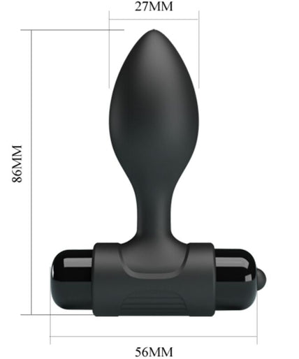 PRETTY LOVE - VIBRA BUTT 10 VIBRATIONS ANAL PLUG BLACK PRETTY LOVE - VIBRA BUTT 10 VIBRATIONS ANAL PLUG BLACK