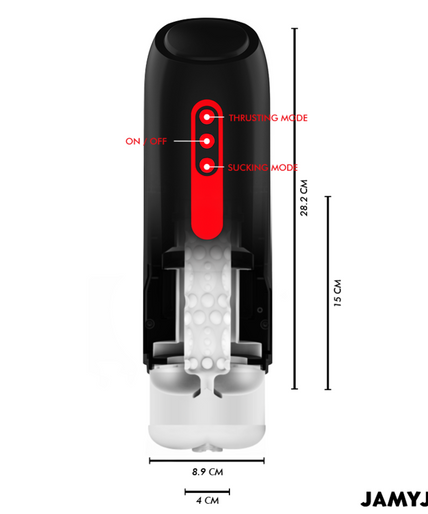JAMYJOB - PHANTOM AUTOMATIC VAGINA MASTURBATOR 5 SUCTION AND THRUST MODES JAMYJOB - PHANTOM AUTOMATIC VAGINA MASTURBATOR 5 SUCTION AND THRUST MODES