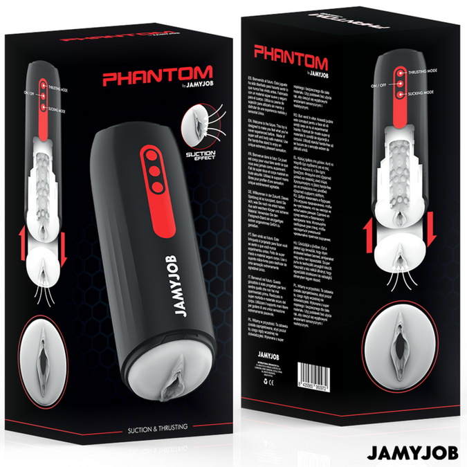 Jamyjob – Phantom Automatische Vagina Masturbator met 5 Zuig- en Stootstanden