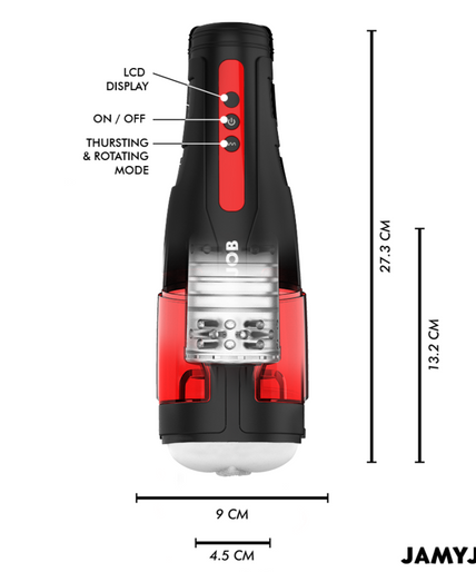 JAMYJOB - CYCLONE AUTOMATIC VAGINA MASTURBATOR 10 ROTATION AND THRUST MODES JAMYJOB - CYCLONE AUTOMATIC VAGINA MASTURBATOR 10 ROTATION AND THRUST MODES