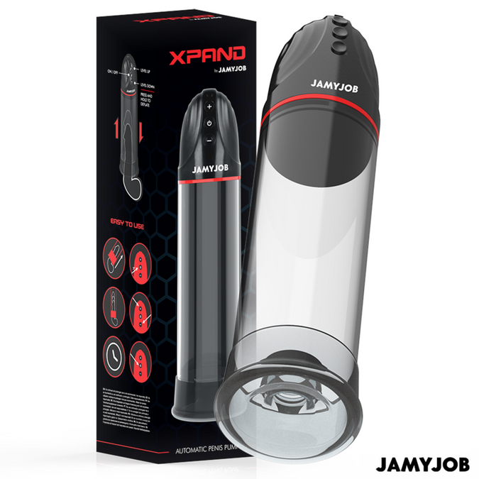 Jamyjob – Xpand automatische pomp met 3 zuigniveaus grijs