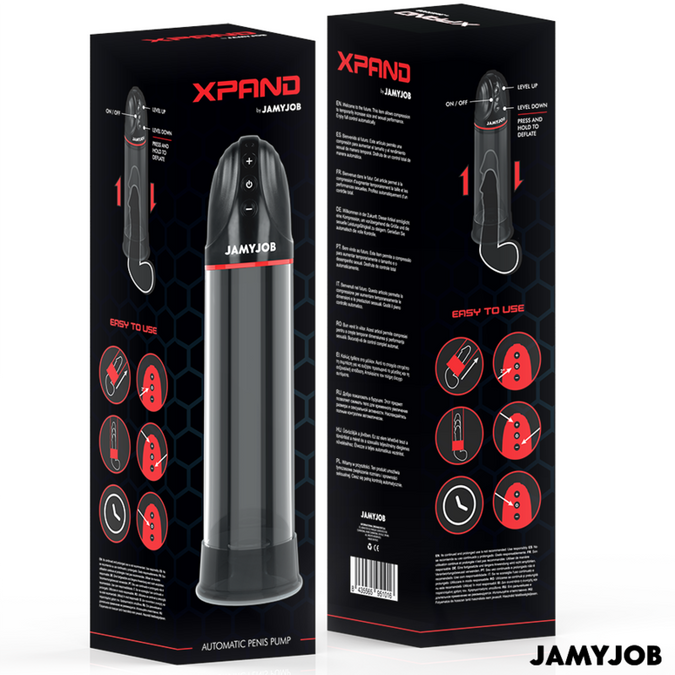 Jamyjob – Xpand automatische pomp met 3 zuigniveaus grijs
