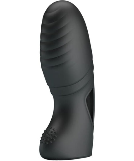 PRETTY LOVE - ALAN SILICONE FINGER VIBRATOR BLACK PRETTY LOVE - ALAN SILICONE FINGER VIBRATOR BLACK