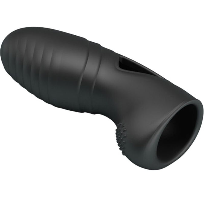 PRETTY LOVE - ALAN SILICONEN VINGER VIBRATOR ZWART