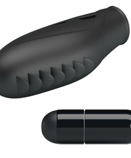 PRETTY LOVE - GILO SILICONE FINGER VIBRATOR BLACK PRETTY LOVE - GILO SILICONE FINGER VIBRATOR BLACK