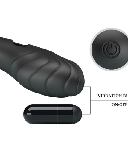 PRETTY LOVE - LICH SILICONE FINGER VIBRATOR BLACK PRETTY LOVE - LICH SILICONE FINGER VIBRATOR BLACK