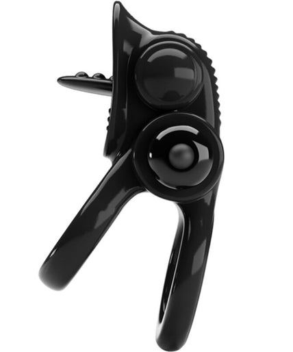 PRETTY LOVE - PASSIONATE RING DOUBLE VIBRATING RING + CLITORIS STIMULATOR BLACK PRETTY LOVE - PASSIONATE RING DOUBLE VIBRATING RING + CLITORIS STIMULATOR BLACK