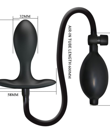 Pretty Love – Opblaasbare Anale Plug Zwart Pretty Love – Opblaasbare Anale Plug Zwart
