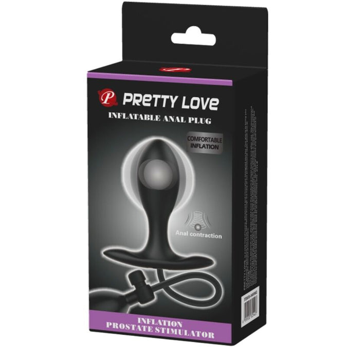 Pretty Love – Opblaasbare Anale Plug Zwart