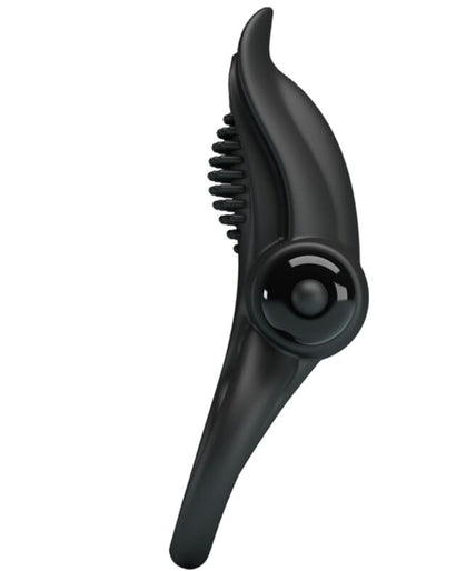 PRETTY LOVE - DOUBLE VIBRATING RING + CLITORIS STIMULATOR 10 VIBRATIONS BLACK PRETTY LOVE - DOUBLE VIBRATING RING + CLITORIS STIMULATOR 10 VIBRATIONS BLACK