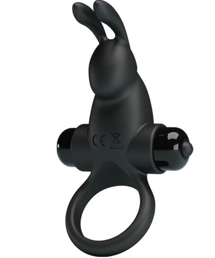 PRETTY LOVE - VIBRATING RING + RABBIT CLITORIS STIMULATOR 10 VIBRATIONS BLACK PRETTY LOVE - VIBRATING RING + RABBIT CLITORIS STIMULATOR 10 VIBRATIONS BLACK