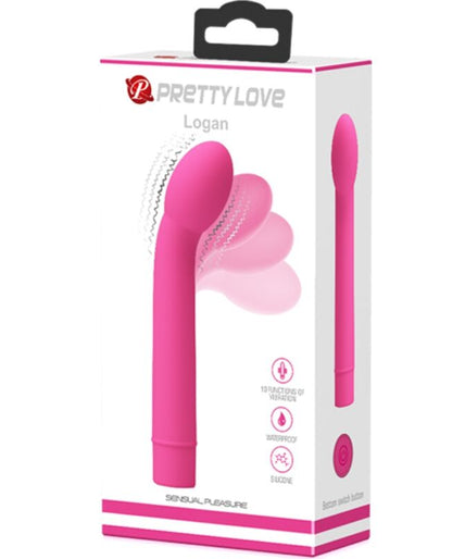PRETTY LOVE - LOGAN G-SPOT VIBRATOR 10 VIBRATIONS PINK PRETTY LOVE - LOGAN G-SPOT VIBRATOR 10 VIBRATIONS PINK