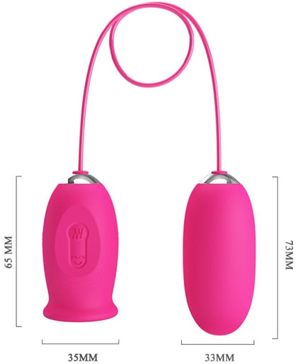 PRETTY LOVE - DAISY VIBREREND EI + CLITORISSTIMULERENDE TONG ROZE PRETTY LOVE - DAISY VIBREREND EI + CLITORISSTIMULERENDE TONG ROZE