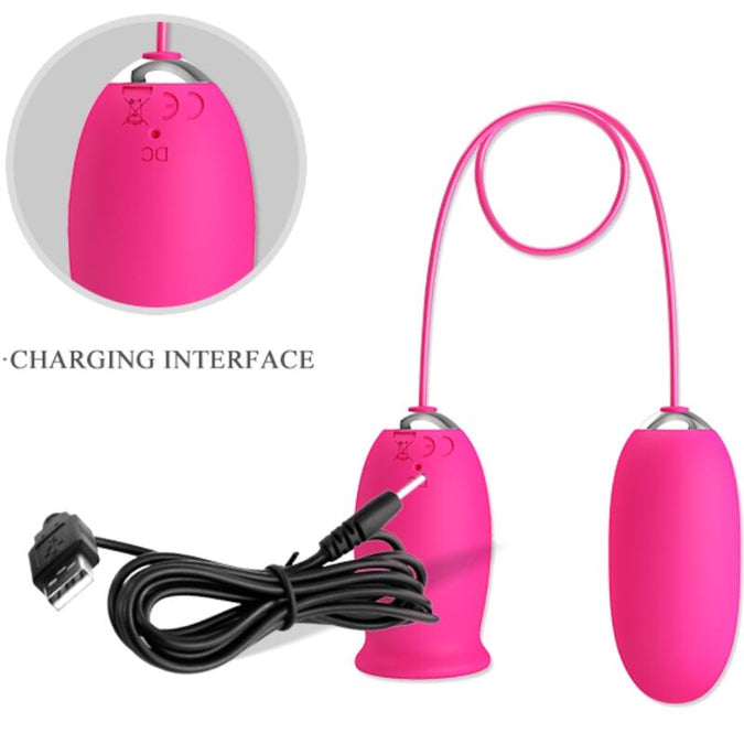 Pretty Love – Daisy Vibrating Egg + Clitoris Stimulating Tongue Pink