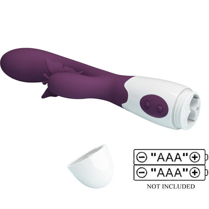 PRETTY LOVE - BUTTERFLY KISS KONIJN VIBRATOR & G-PUNT STIMULATOR PAARS