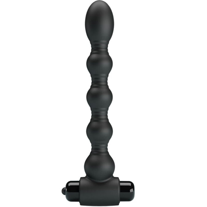 Pretty Love – Lynn siliconen anale plug met 10 vibraties Zwart