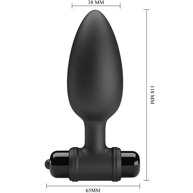 Pretty Love – Vibra Butt Plug 2 Anal Plug 10 Vibrations Black