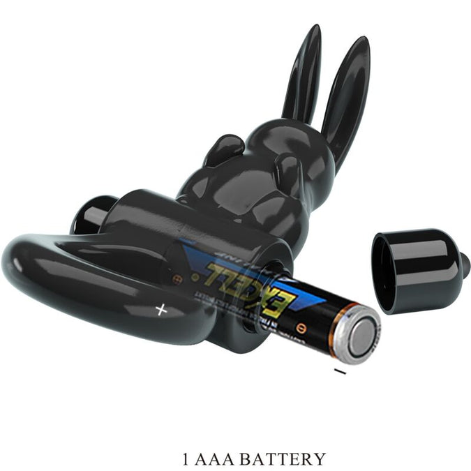 Pretty Love – Exciting Ring Rabbit Vibrator Ring 10 Vibrations Black
