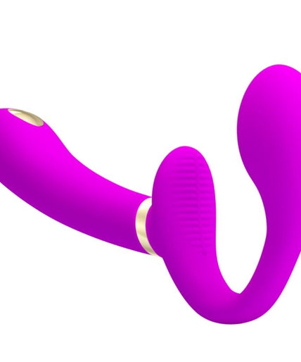 PRETTY LOVE - THUNDERBIRD DOUBLE STRAP-ON VIBRATOR REMOTE CONTROL PURPLE PRETTY LOVE - THUNDERBIRD DOUBLE STRAP-ON VIBRATOR REMOTE CONTROL PURPLE