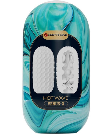 PRETTY LOVE - HOT WAVE SILICONE MALE MASTURBATOR WHITE PRETTY LOVE - HOT WAVE SILICONE MALE MASTURBATOR WHITE