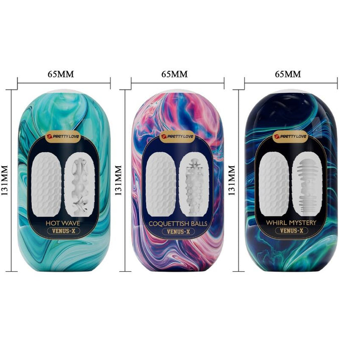Pretty Love – Venus X 15 Silicone Male Masturbators White