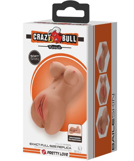 CRAZY BULL - HANNAH DOUBLE MASTURBATOR VAGINA & ANUS REALISTIC MULATTO CRAZY BULL - HANNAH DOUBLE MASTURBATOR VAGINA & ANUS REALISTIC MULATTO