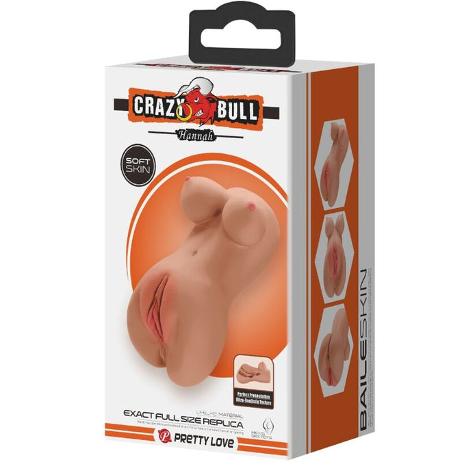 Crazy Bull – Hannah Dubbele Masturbator Vagina & Anus Realistisch Mulat